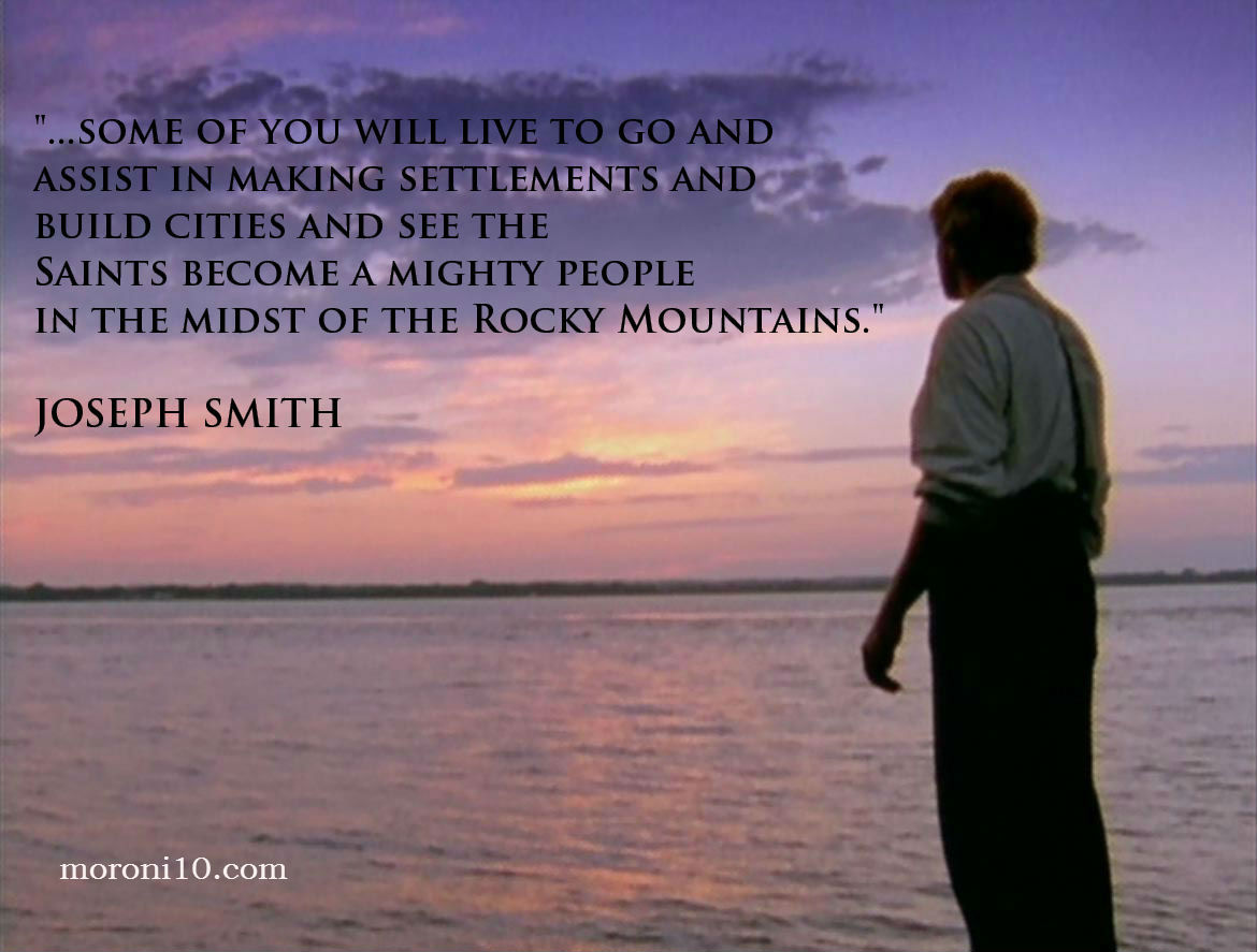Joseph Smith Looking Westward Joseph Smith Looking Westward